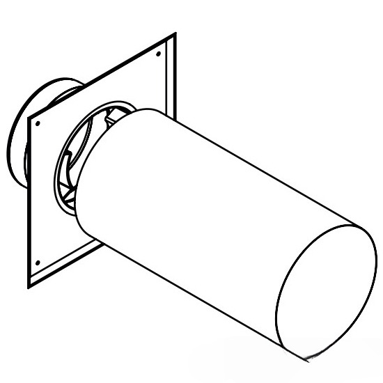 Daikin (EKFGP4828) tetőcsatlakozás 80/125